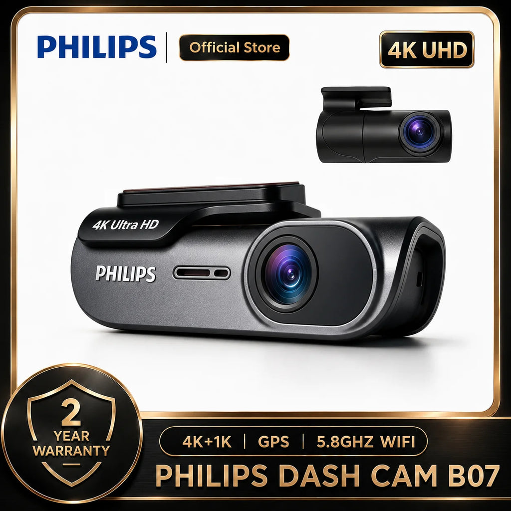 Dashcam Car360Eye B07 4K+1K HDR Double Caméra Avant/Arrière WiFi 2.4G & 5.8G APP GPS Surveillance Parking 24H Vision Nocturne DVR Voiture