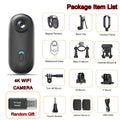 Mini Caméra Sport 4K WiFi Magnétique POV Caméra Corporelle Vlogging Sans Fil Casque Moto Étanche Vélo Enregistreur HD